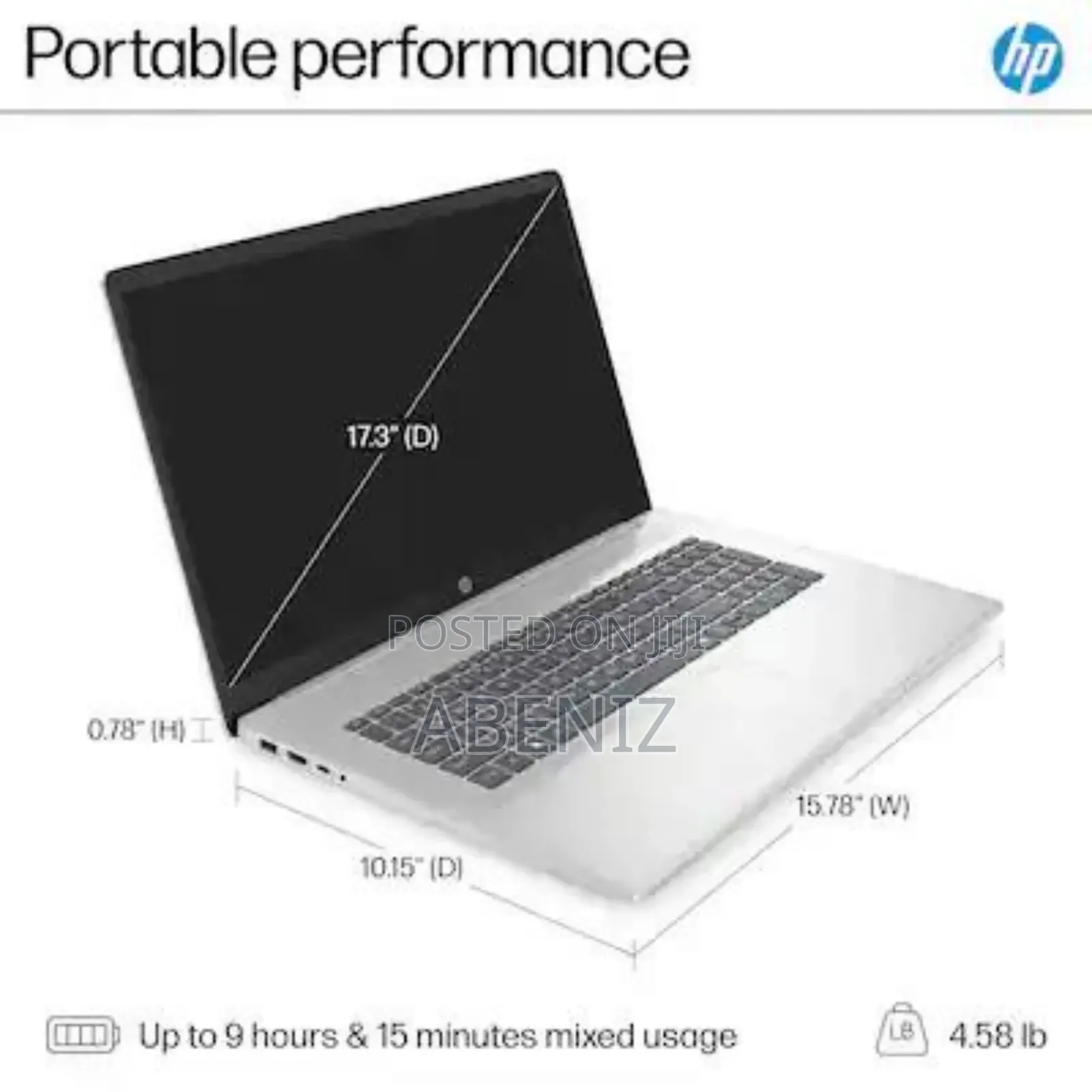 New Laptop HP 17-3000 8GB AMD Ryzen 5 SSD 500GB