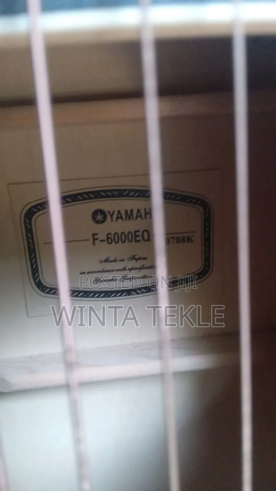 Guitar Semi Acustic Yamaha F6000