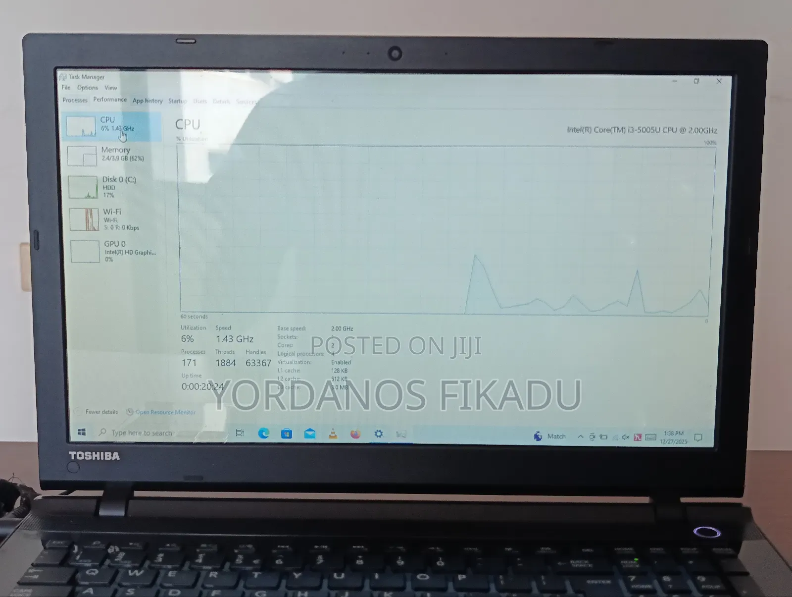 Laptop Toshiba Satellite C55 4GB Intel Core I3 HDD 500GB