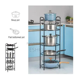 Photo - 5-Tier Open-Shelf Metal Kitchen Cart