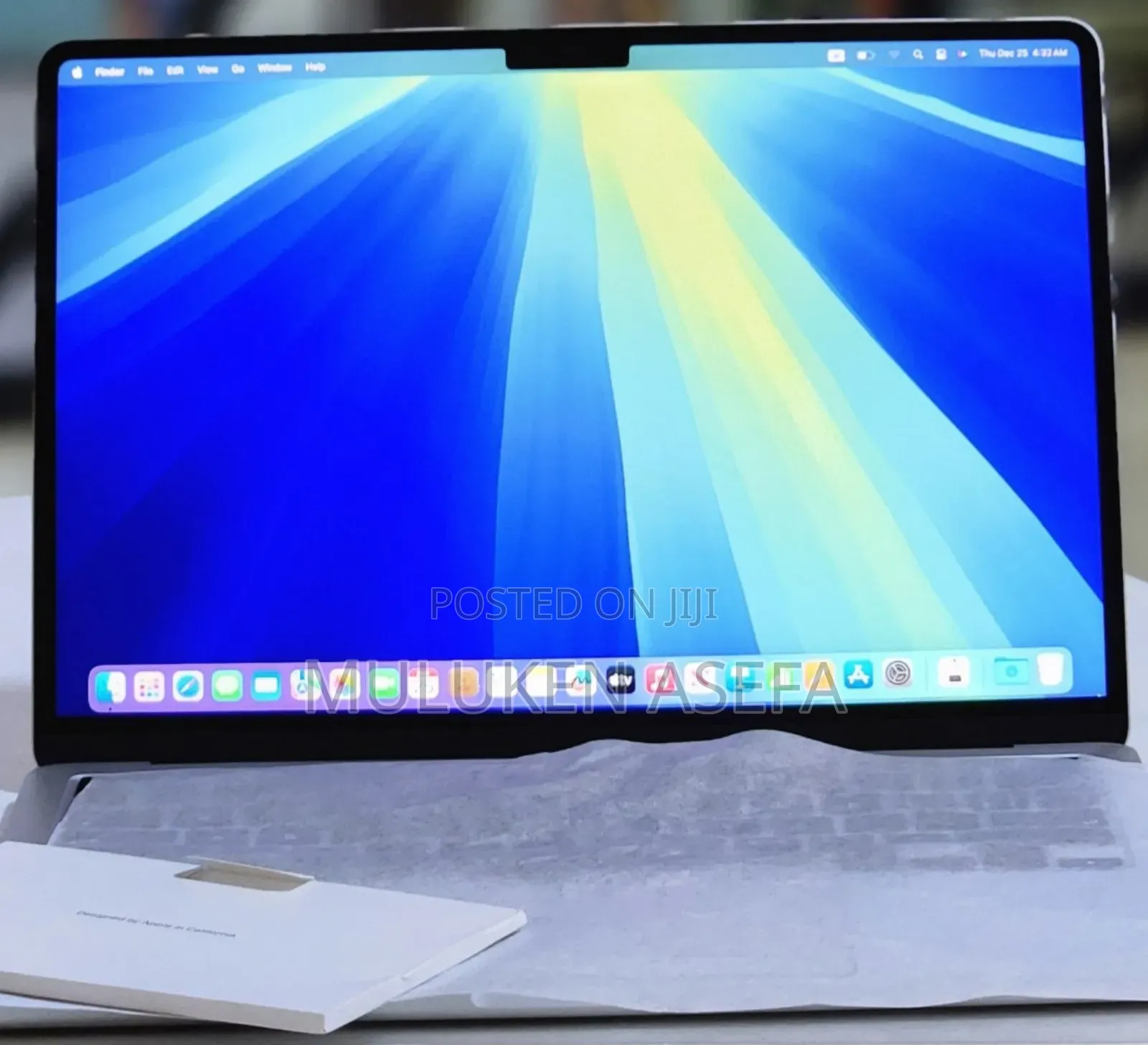 New Laptop Apple MacBook Air 2025 M4 15-Inch 16GB Apple M4 SSD 256GB