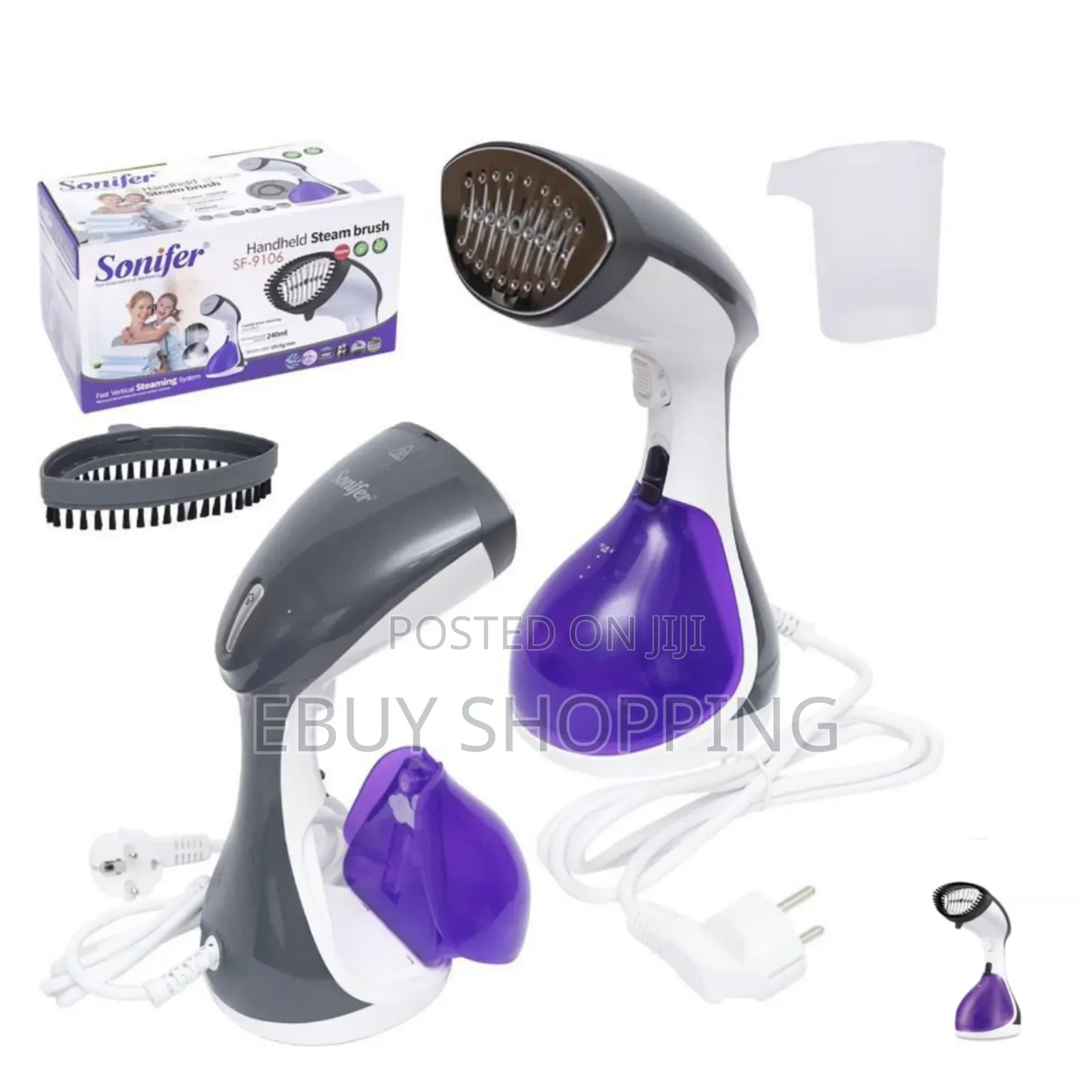 Continuous Steam Garment Steamer With Lint Brush