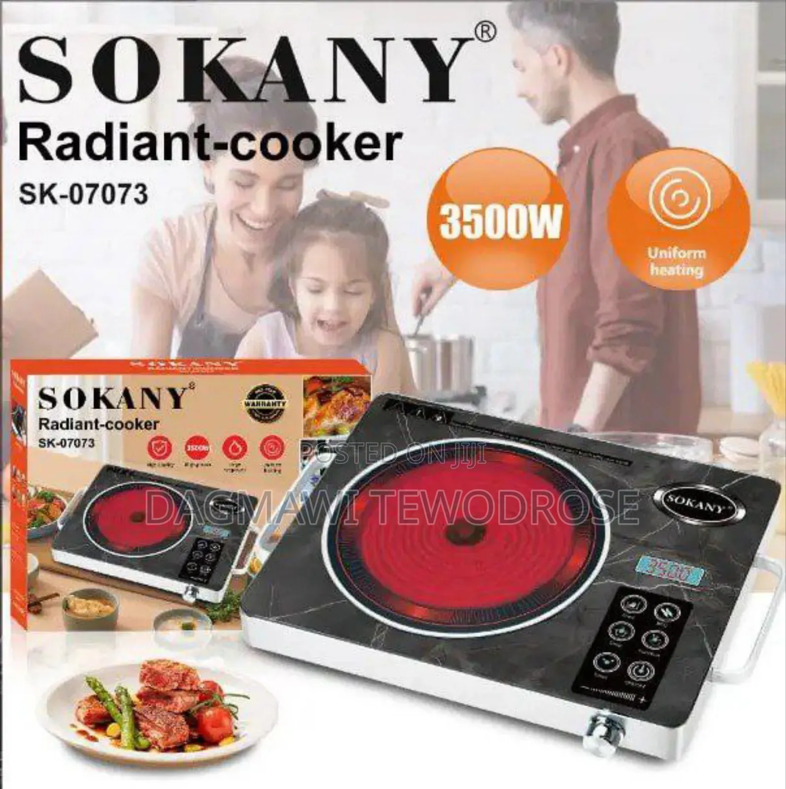 Sokany Touch Technology Electric Stove