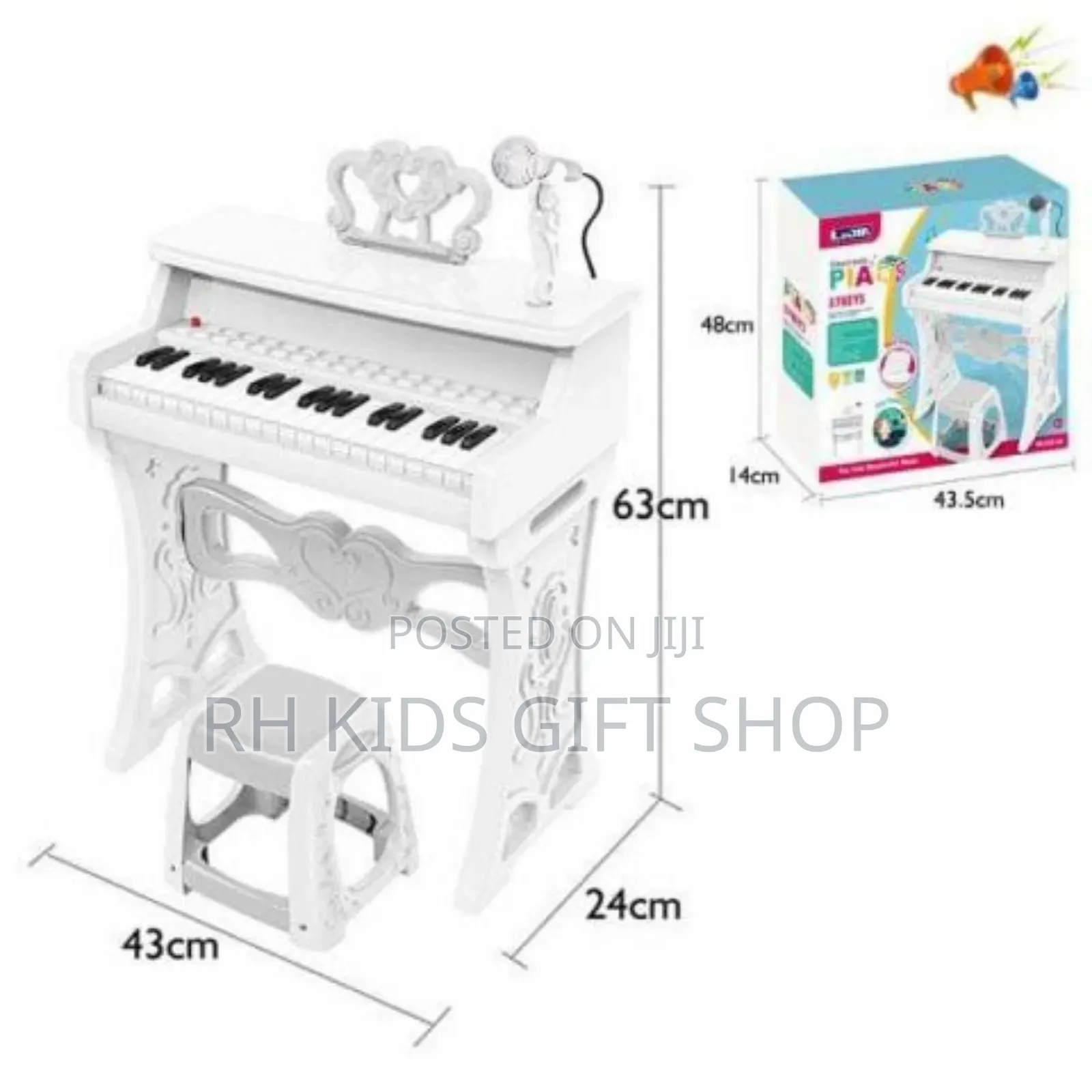 Kids Electronic Piano With Chair