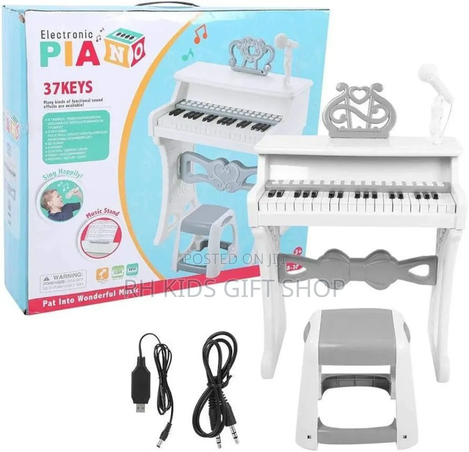 Kids Electronic Piano With Chair