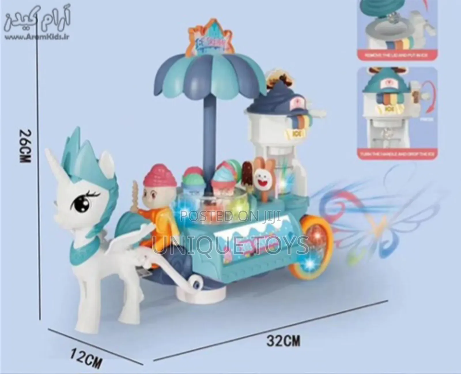 Pony Diy Ice Cream Truck Toy – Lights Music