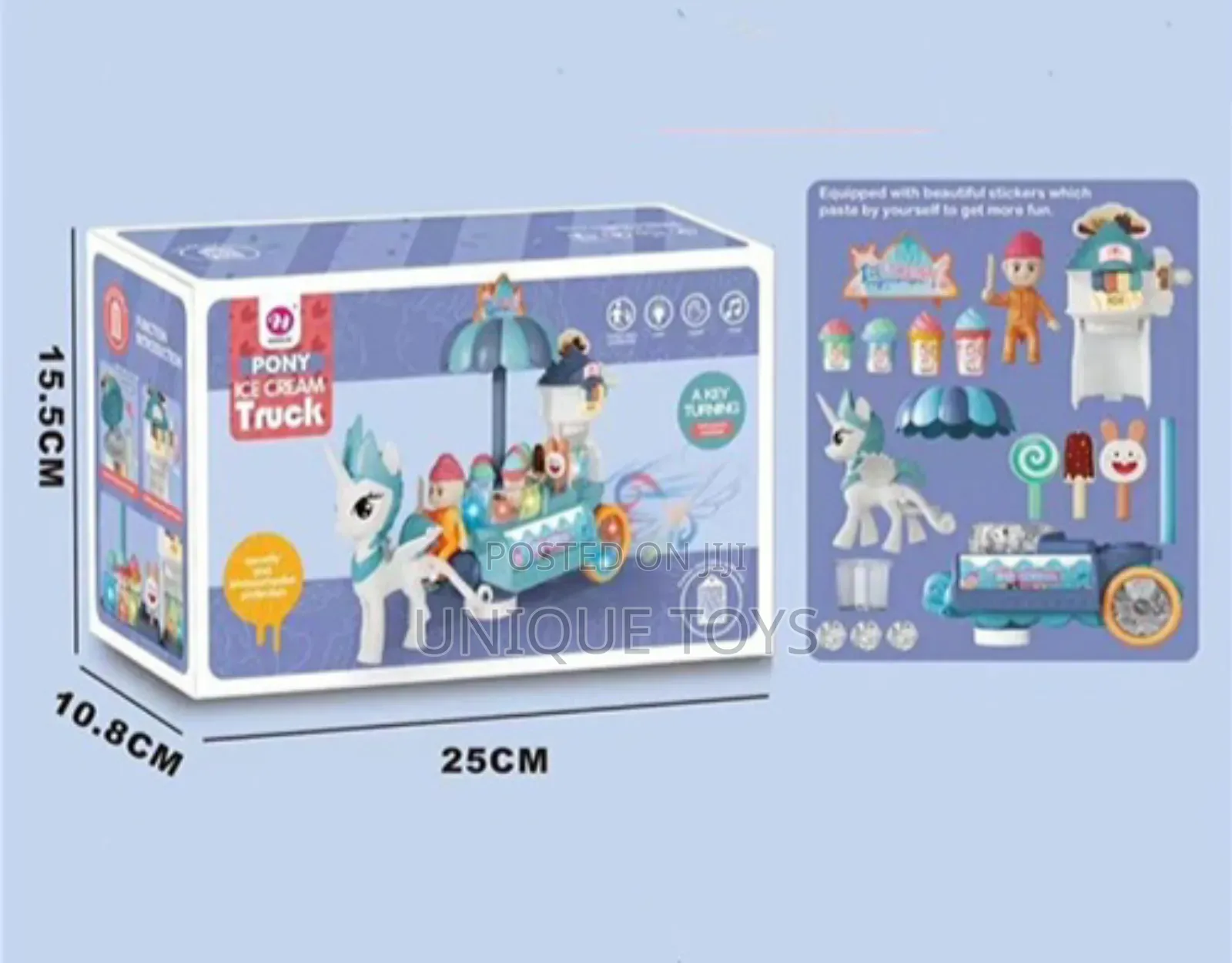 Pony Diy Ice Cream Truck Toy – Lights Music