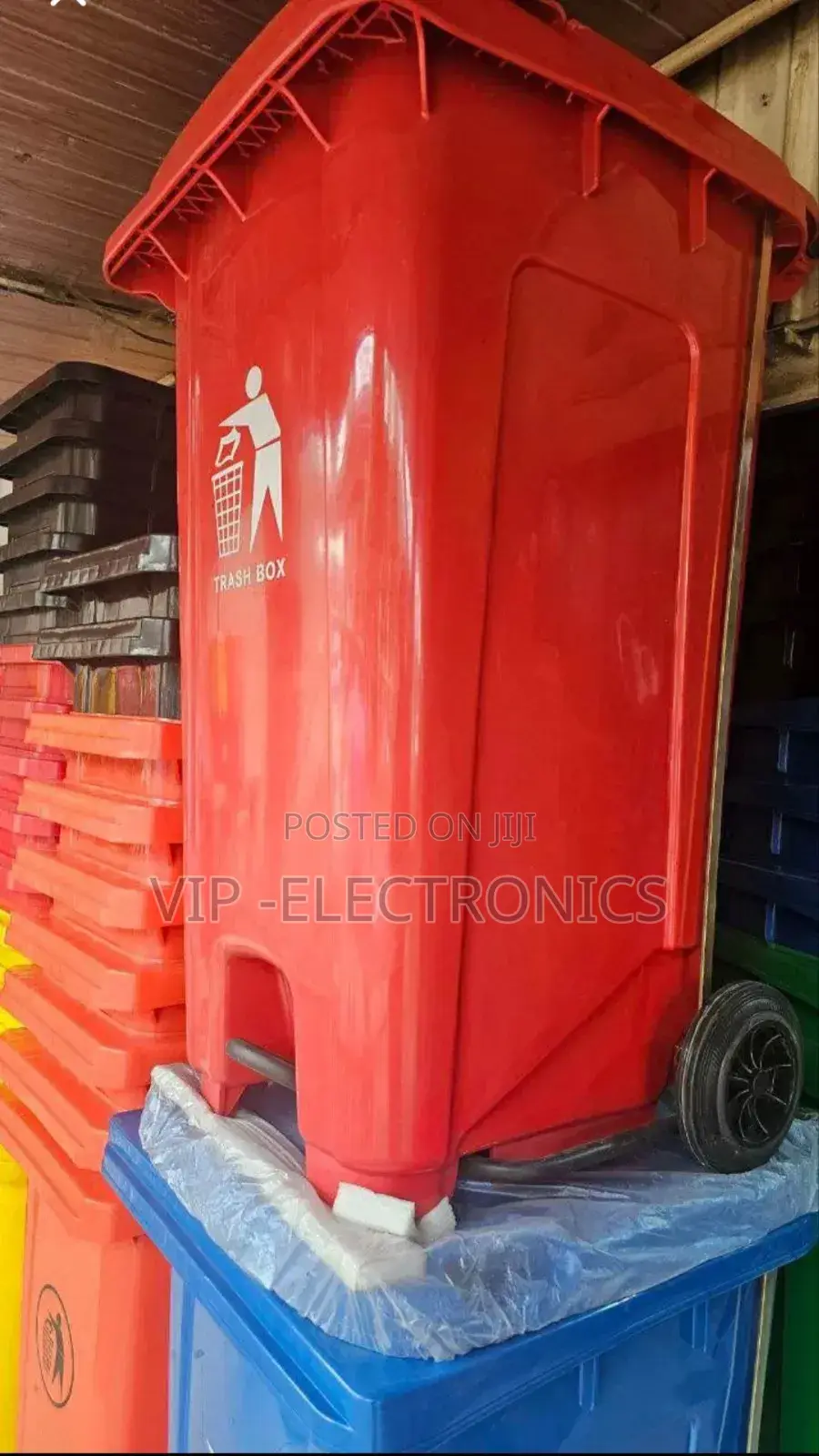 Garbage Can Trash Box 120liter ጋርቤጅ የቆሻሻ ማከማቺያ