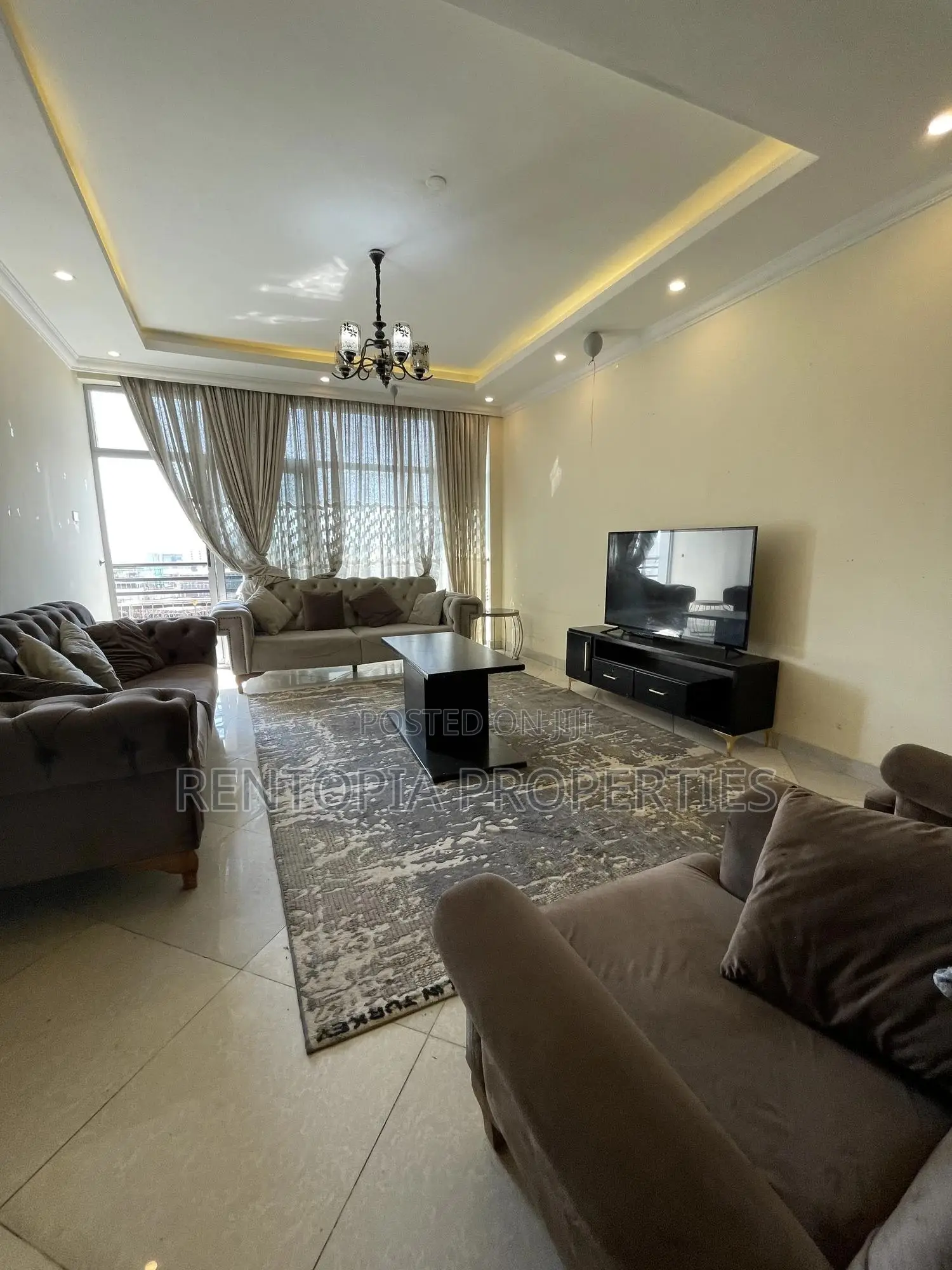 Furnished 4bdrm Apartment in Bole for rent