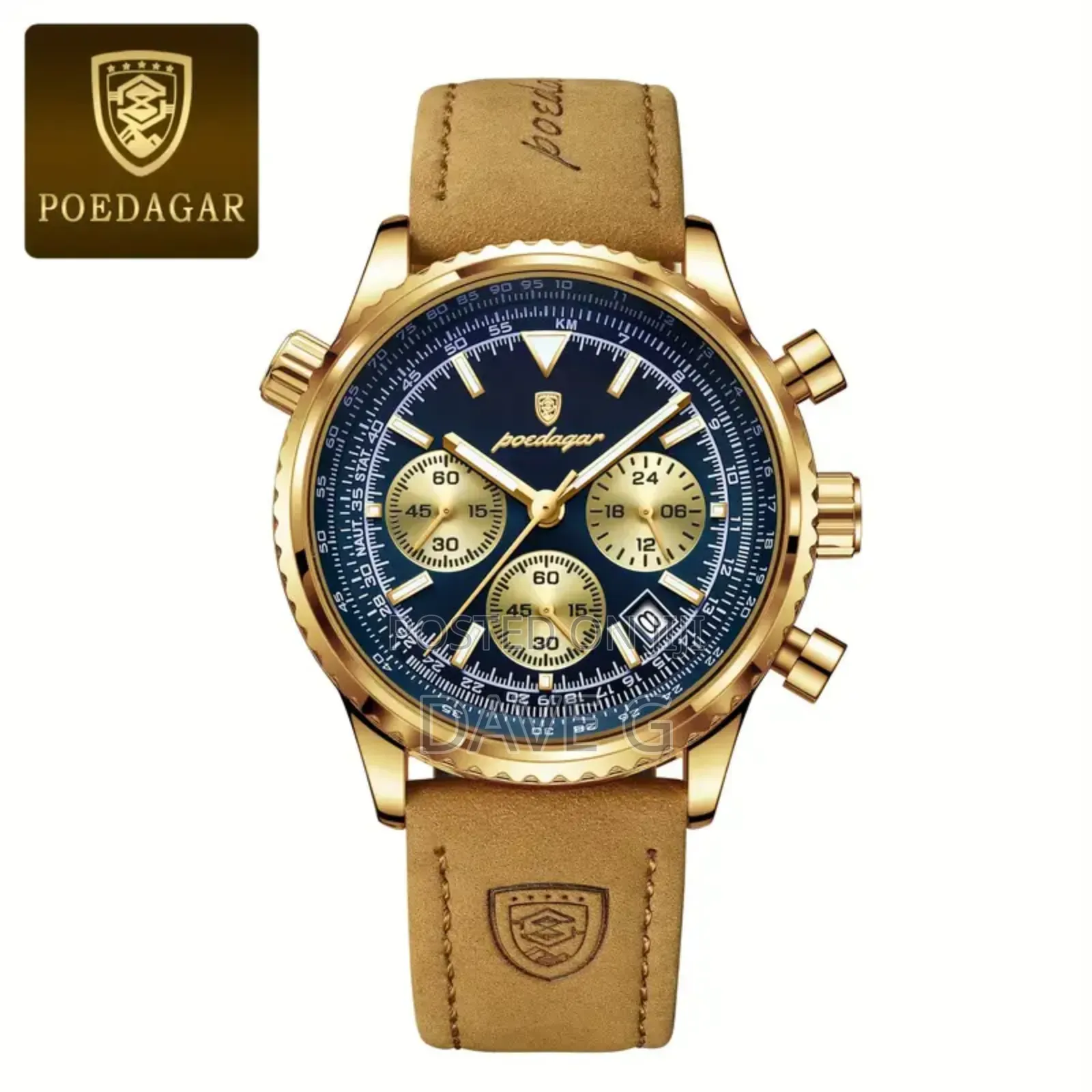 Poedagar Luxury Stainless Steel Watch For Men