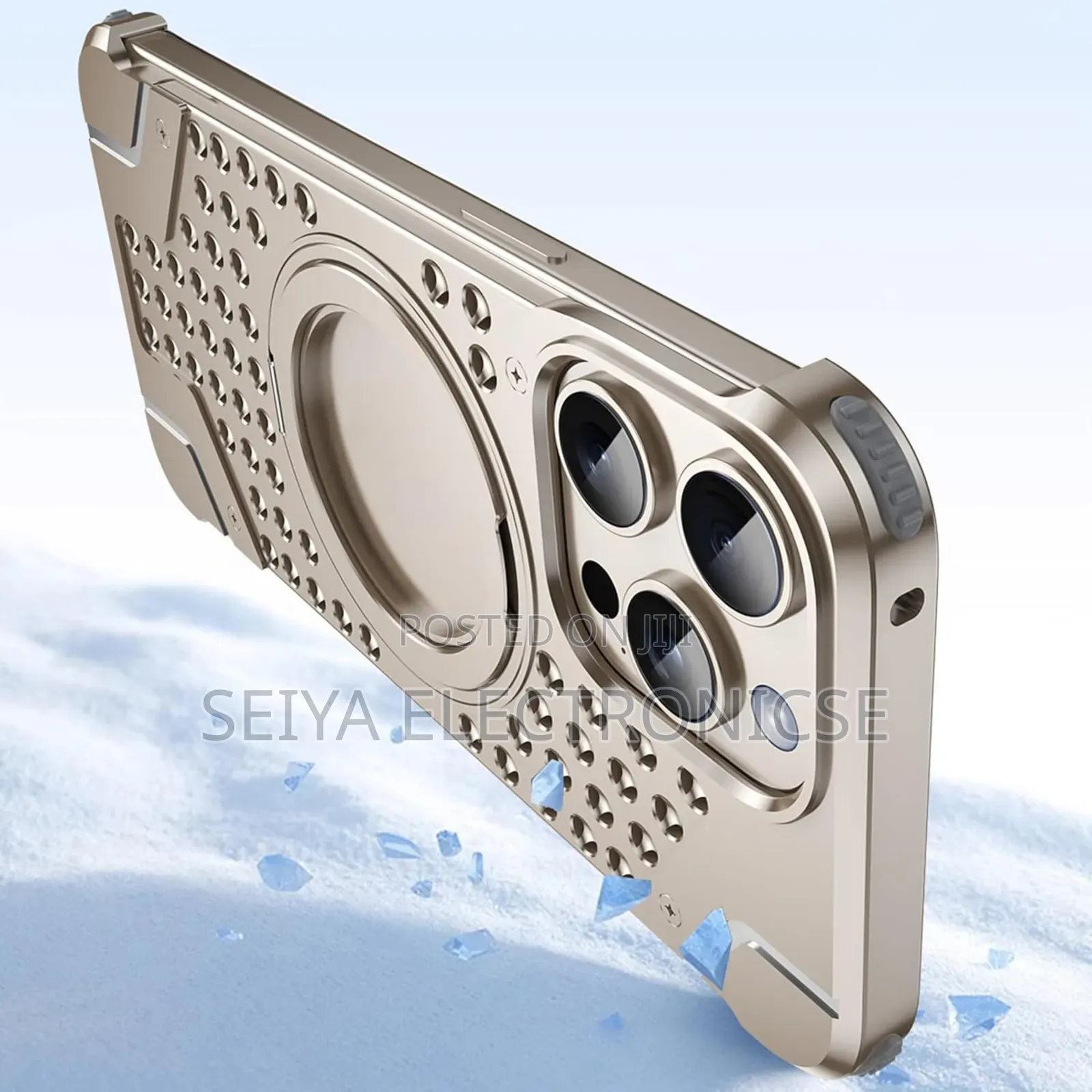 Metal Phone Case for an iPhone 16 Pro/Pro Max.