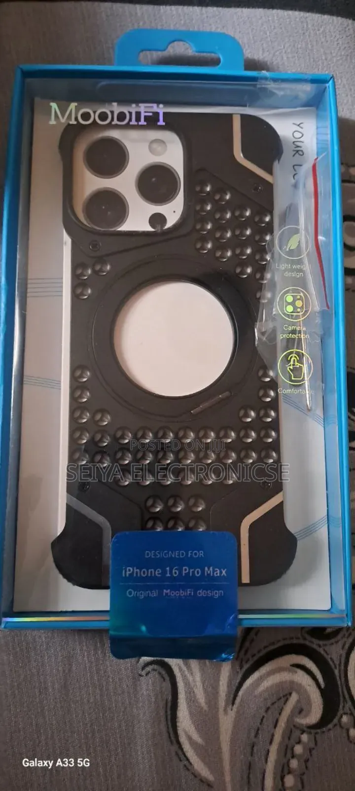 Metal Phone Case for an iPhone 16 Pro/Pro Max.