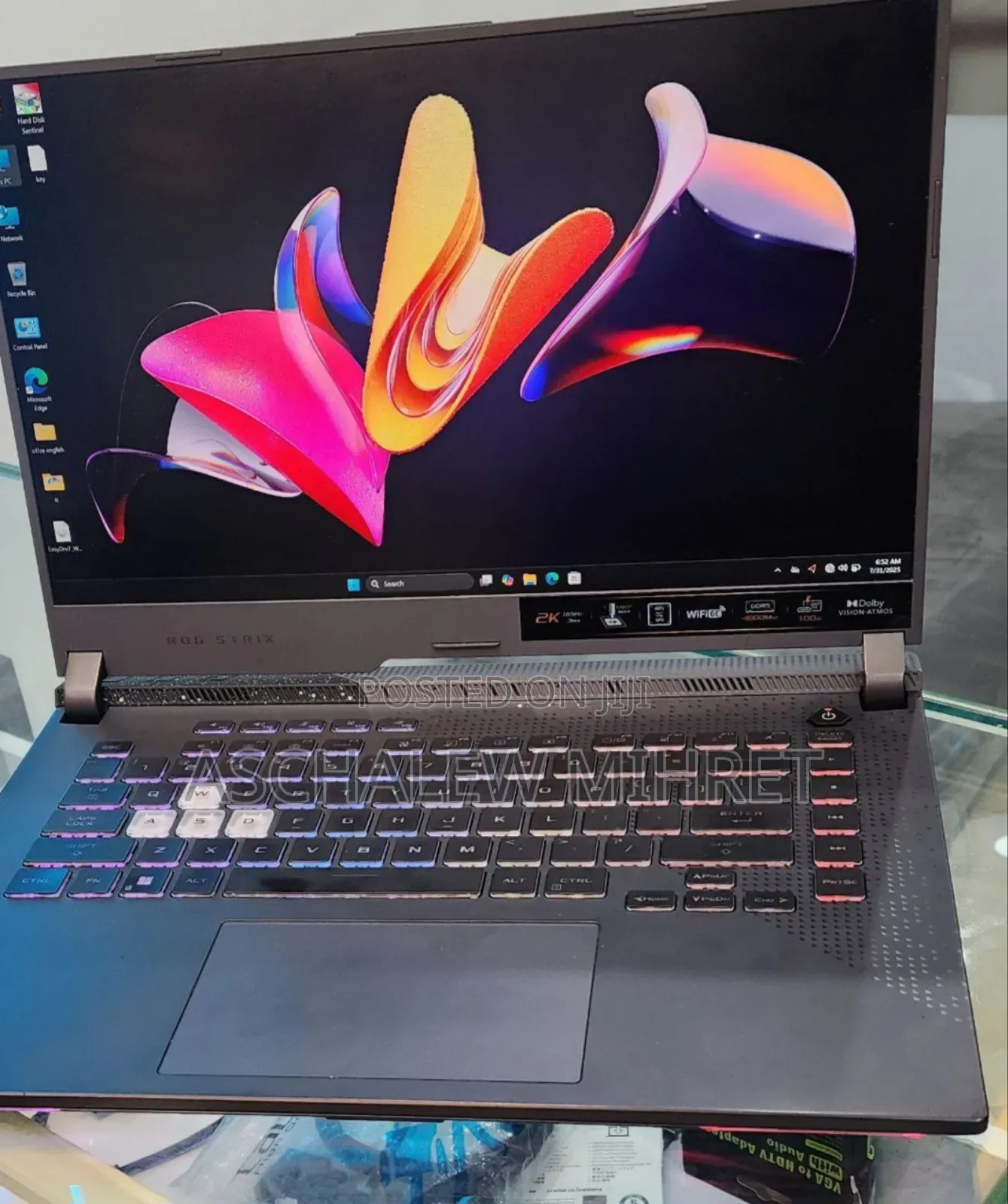 New Laptop Asus ROG Strix G15 16GB AMD Ryzen 7 HDD+SSD 512GB