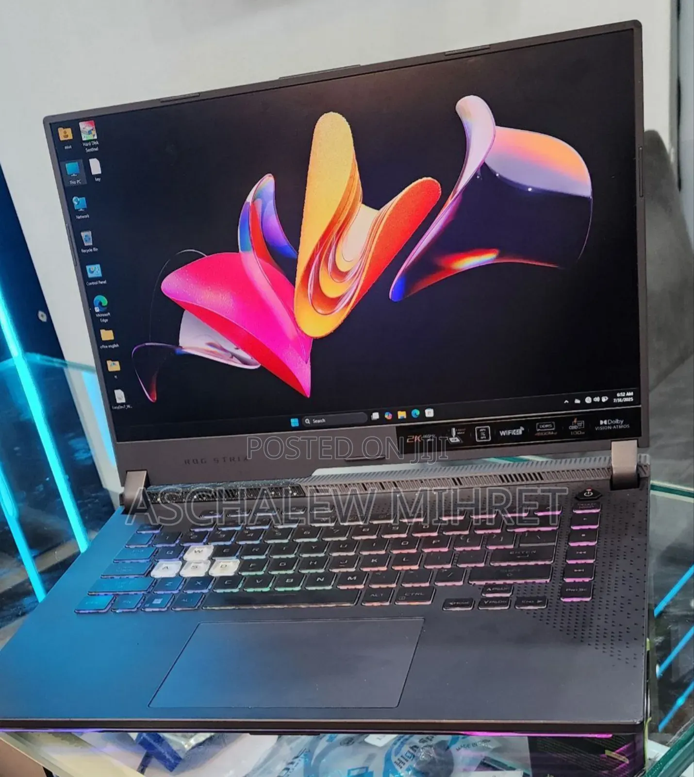 New Laptop Asus ROG Strix G15 16GB AMD Ryzen 7 HDD+SSD 512GB