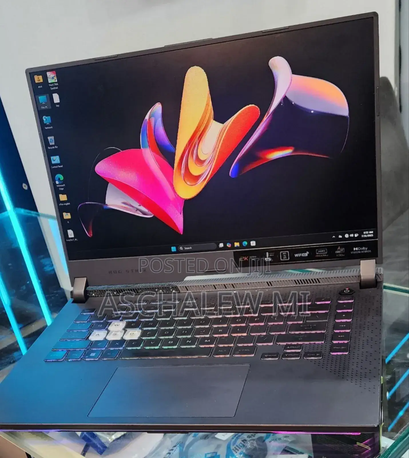 New Laptop Asus ROG Strix G15 16GB AMD Ryzen 7 HDD+SSD 512GB