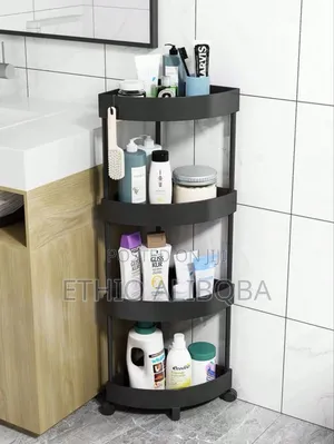 4 Tier Moveable Corner Storage Rack