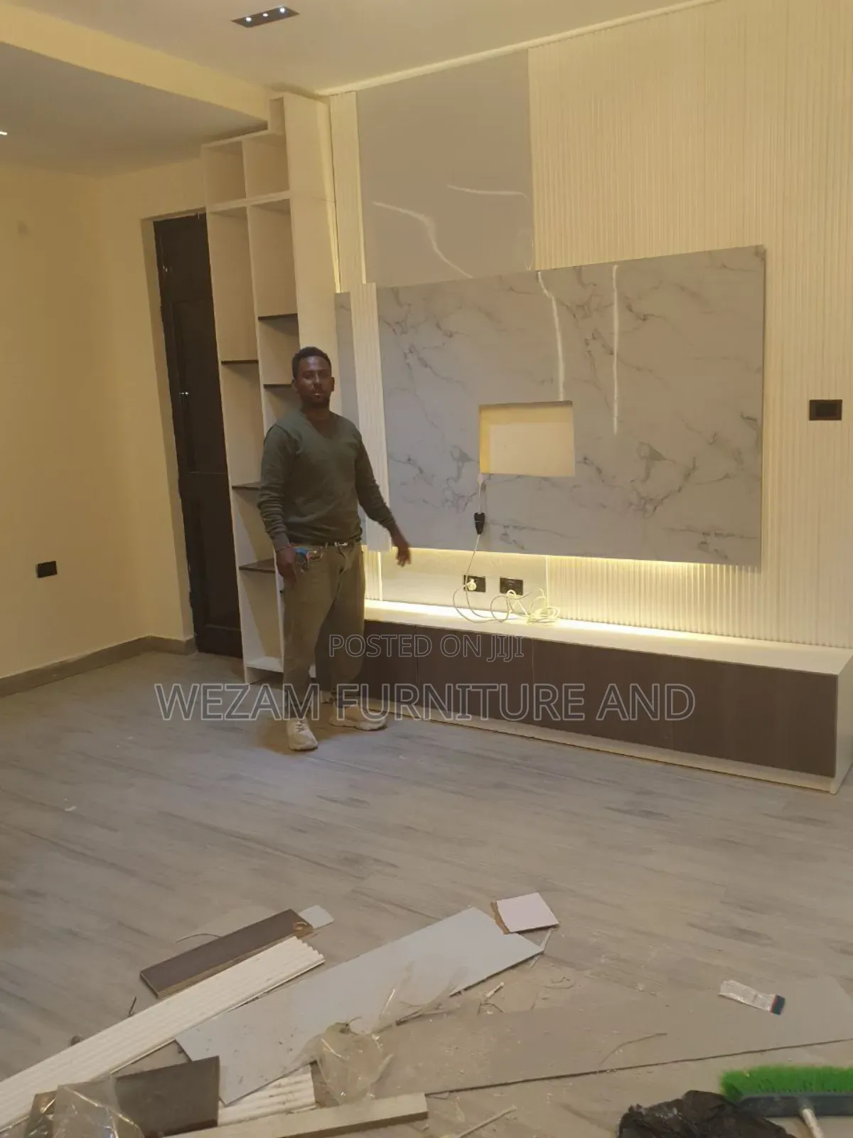 Tv Unit Wall Work