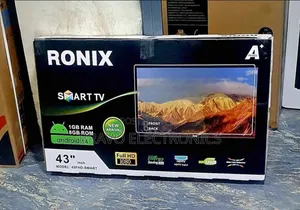 Ronix 43” Frameless Tv – A+ Panel | Clear Picture Premium Look!