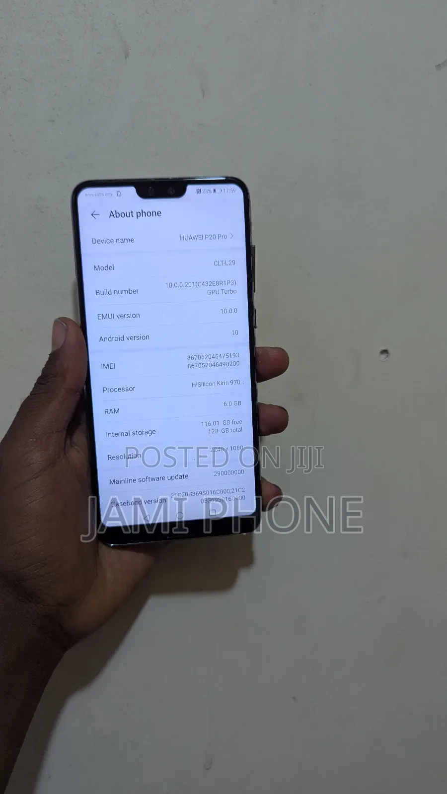 Huawei P20 Pro 128 GB Silver