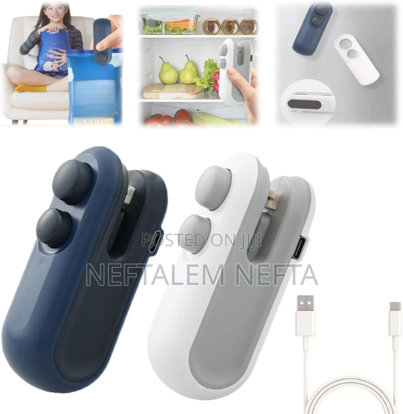 Rechargeable Mini Sealer With Cutter
