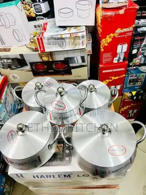 Casio 5 Set Cookware (ካሲዮ 5 ሴት የወጥ ቤት እቃዎች