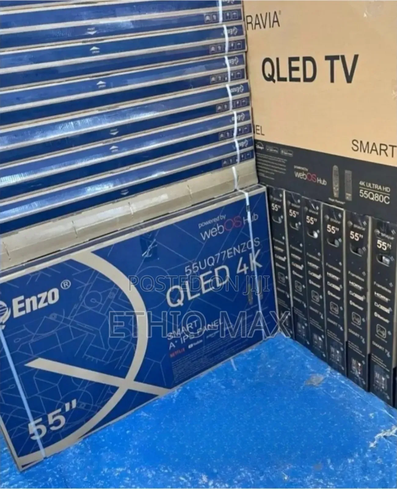 Enzo 55” Smart Qled Tv – Uhd | Big Screen | Frameless