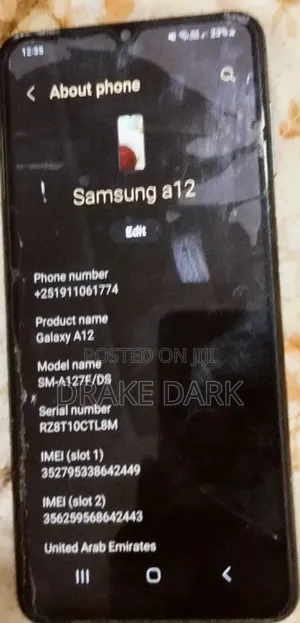 Photo - Samsung Galaxy A12 128 GB Gray