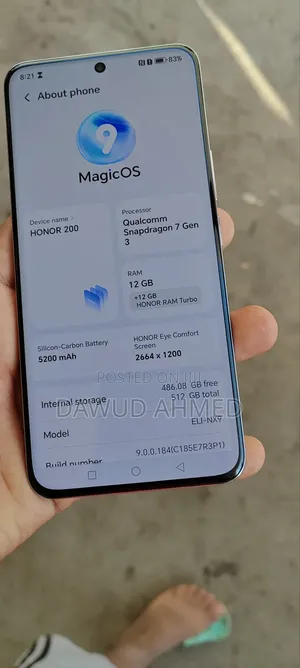New Honor 200 512 GB Silver