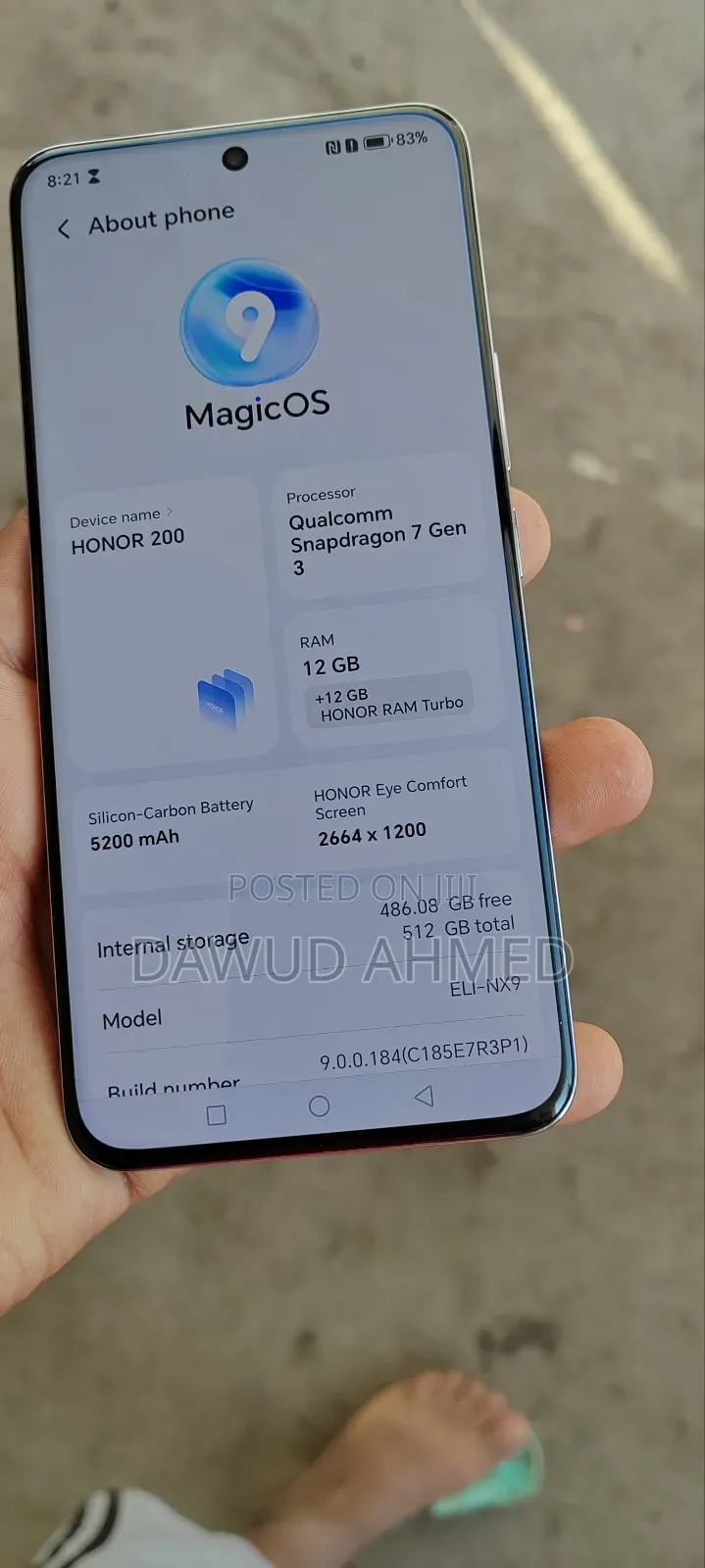 New Honor 200 512 GB Silver