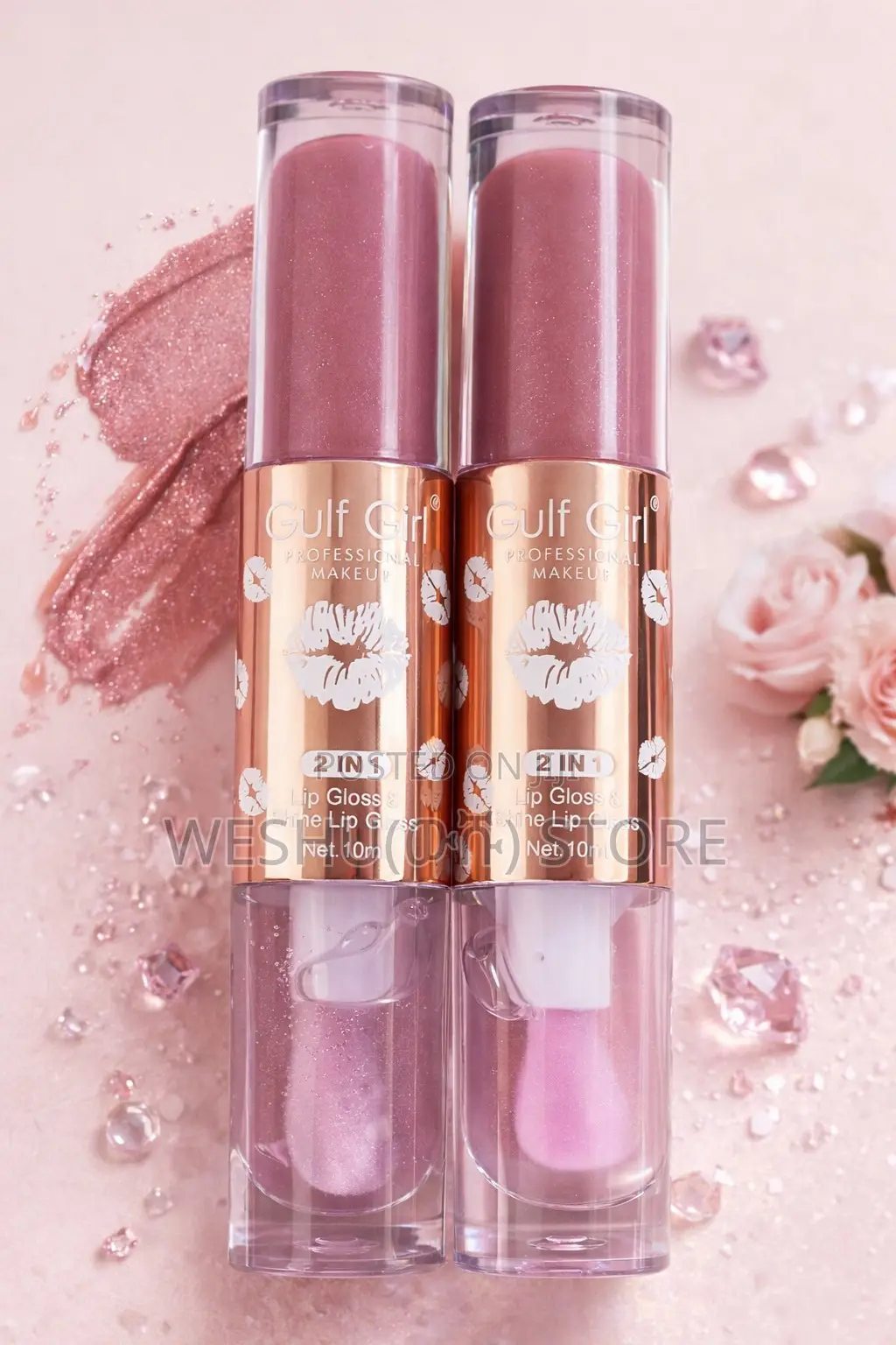 Gulf Girl Double-Sided Lip Gloss (2-in-1) - High Shine