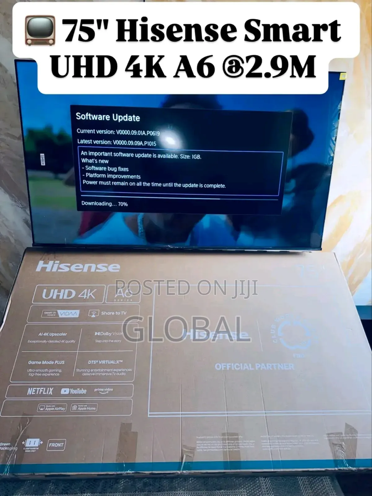 Qled Tv Hisense 65"Inch +