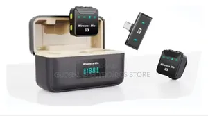 Wireless Lavalier Microphone With Charging Case, Noise Cancelling