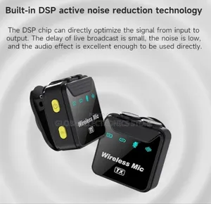 Wireless Lavalier Microphone With Charging Case, Noise Cancelling