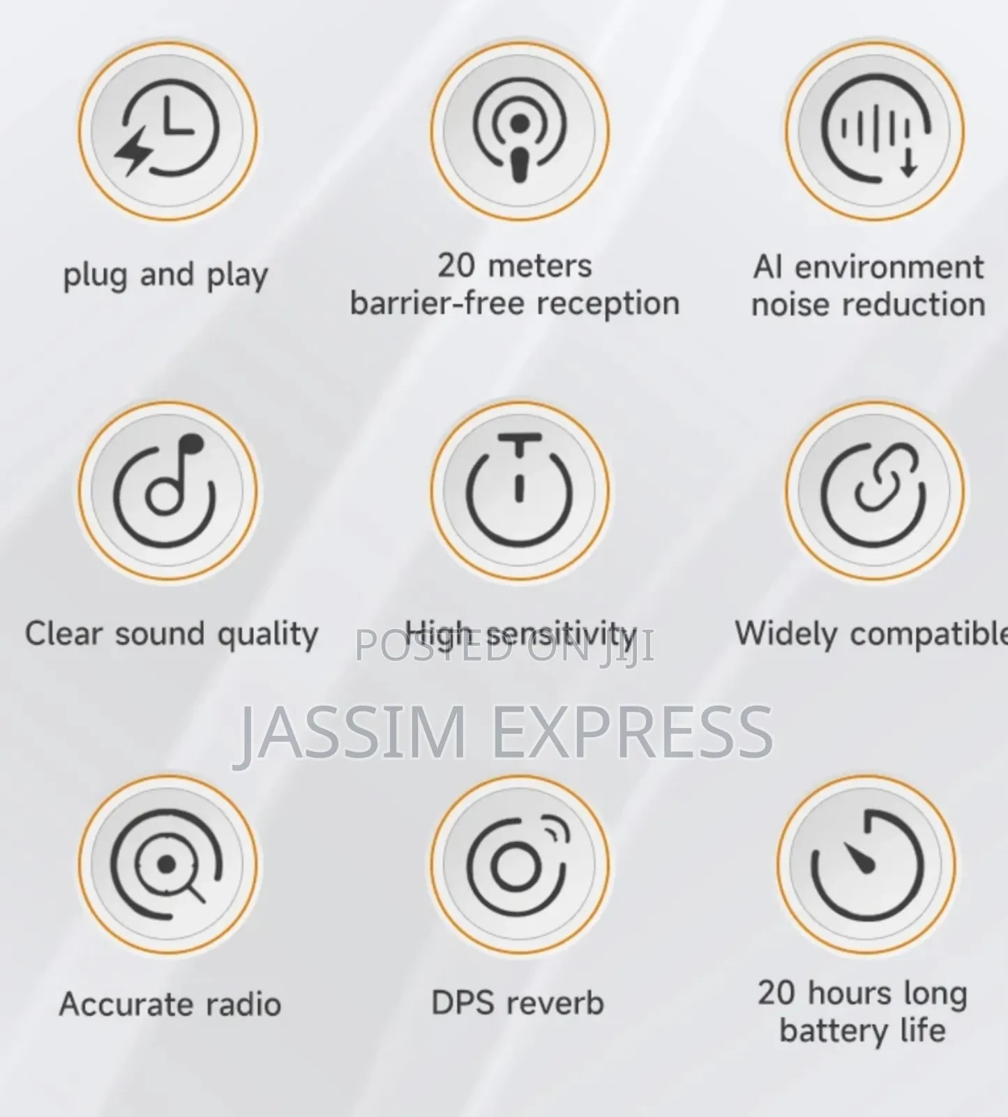 Dual Clip-on Wireless Microphone With Charging Box