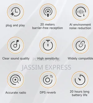 Dual Clip-on Wireless Microphone With Charging Box