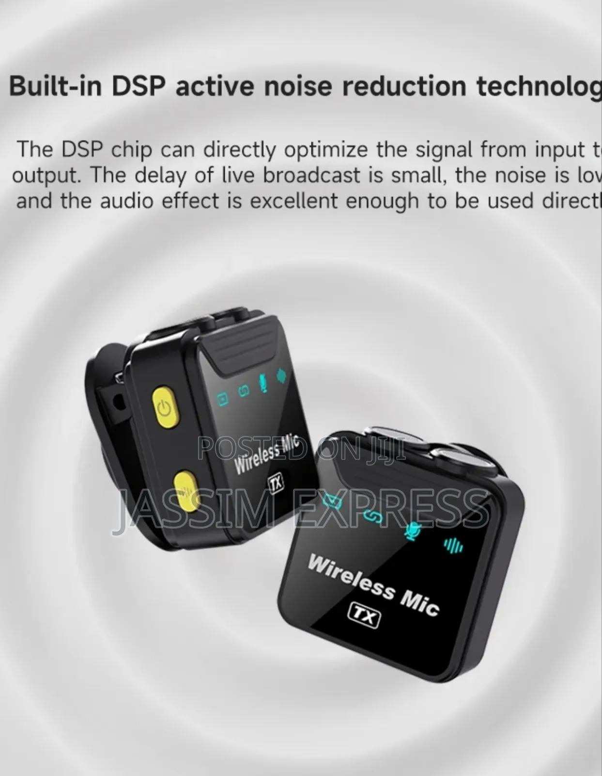 Dual Clip-on Wireless Microphone With Charging Box