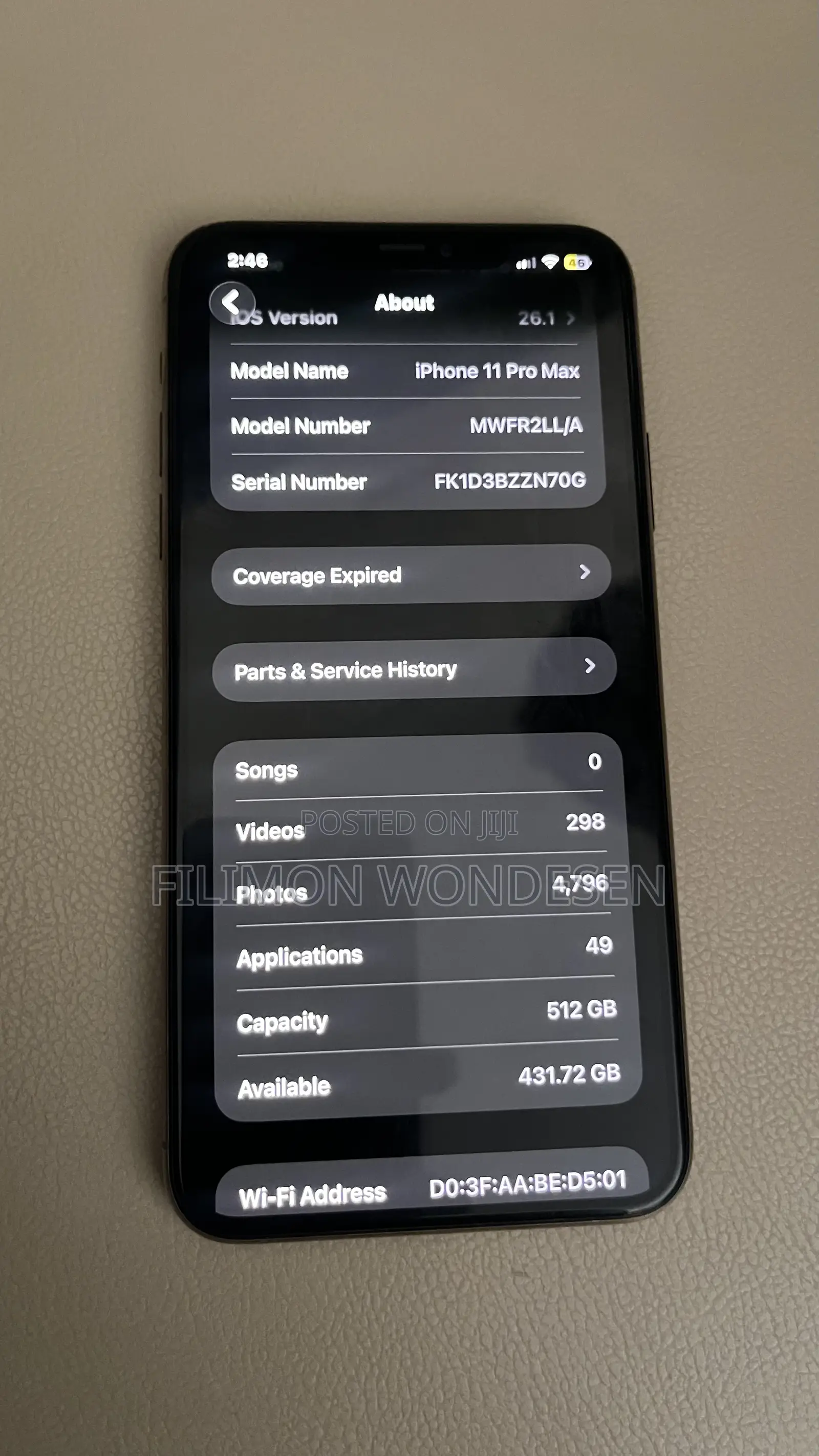 New Apple iPhone 11 Pro Max 512 GB Gold