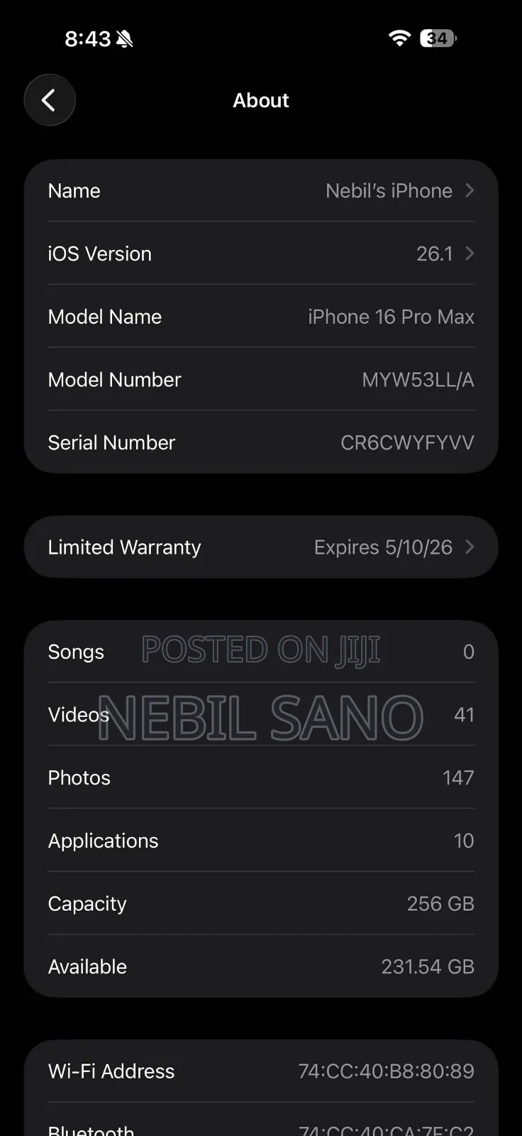 Apple iPhone 16 Pro Max 256 GB Gold