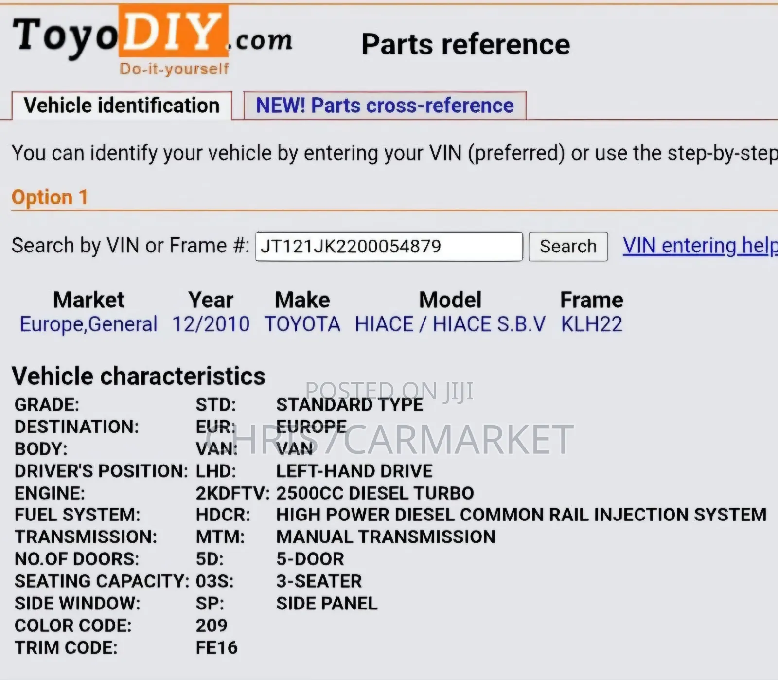 Toyota HiAce 2011 Silver