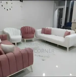 Bright Colored 8 Seater Sofa. ሶፋ