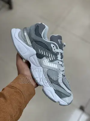 New Balance 9060 Grey White Chunky Sneakers