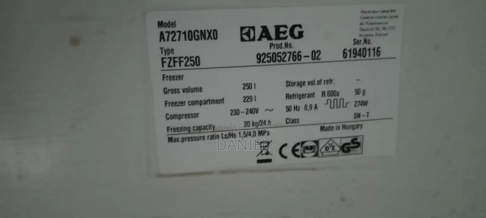 Aeg Freezers