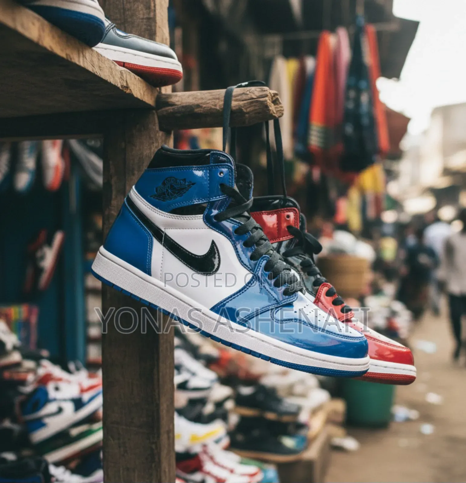 Air Jordan 1 Mid Se 'Signal Blue'.