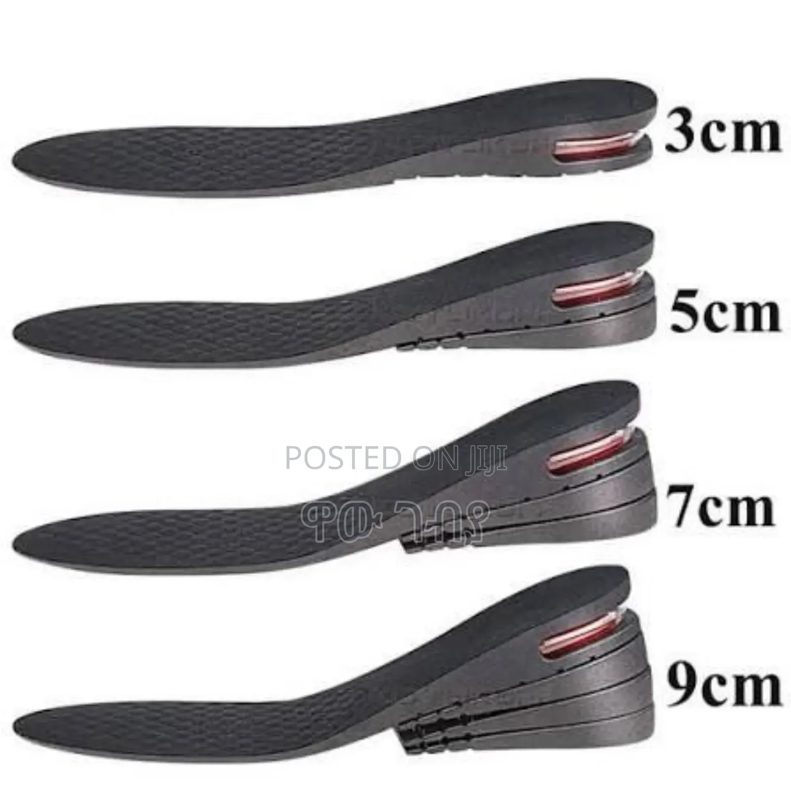Height Increase Insoles With an Air Cushion Heel.