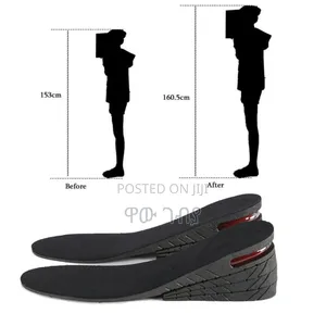Height Increase Insoles With an Air Cushion Heel.