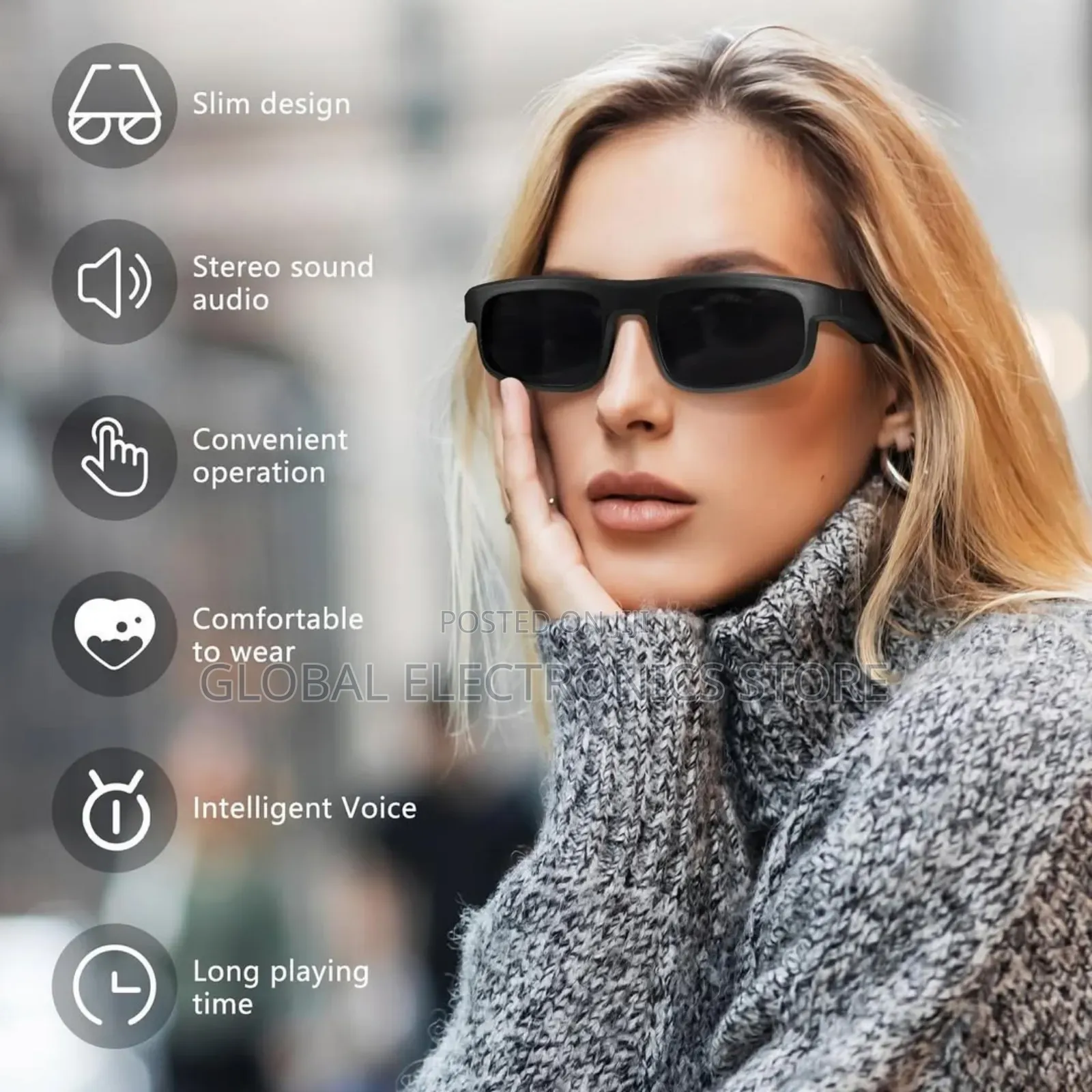 Original Smart Glass With V5.3 Chip Enc Call Noise Reduction