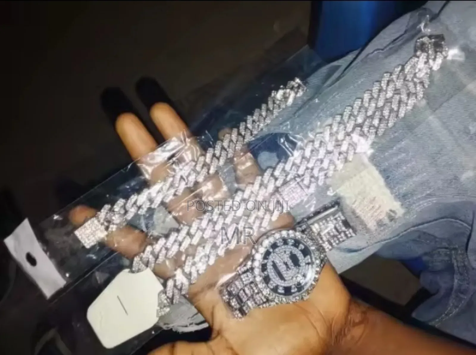 Chain Cross and Watch (Diamond)