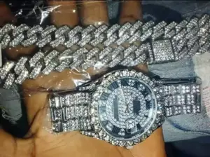 Chain Cross and Watch (Diamond)