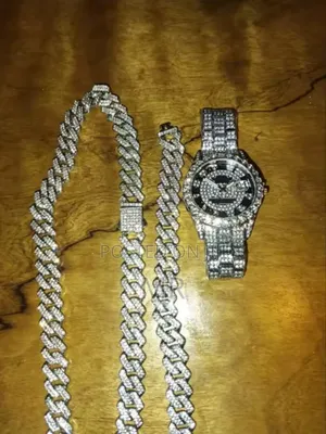Chain Cross and Watch (Diamond)