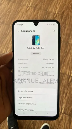 Samsung Galaxy A16 5G 128 GB Black